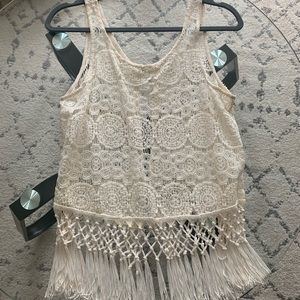 See through tank top.